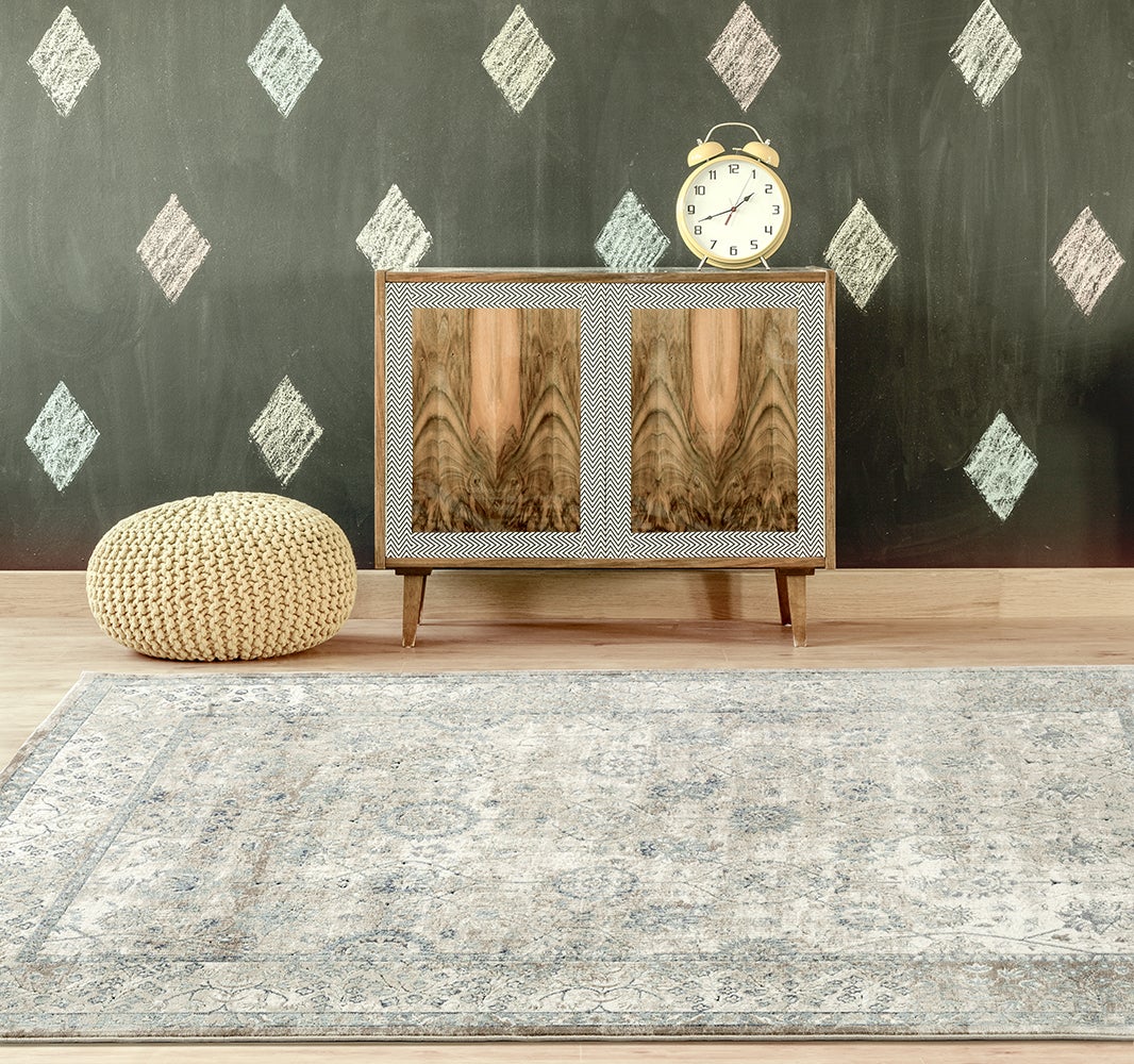 Providence Esquire Vine Traditional Cream Rug