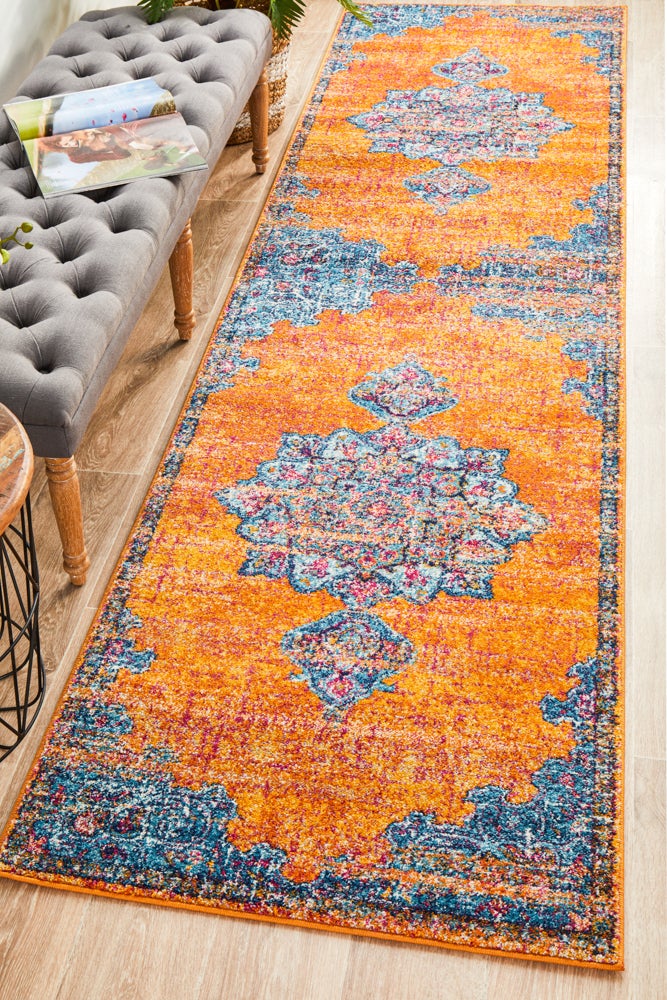 Radiance 433 Rust Runner Rug