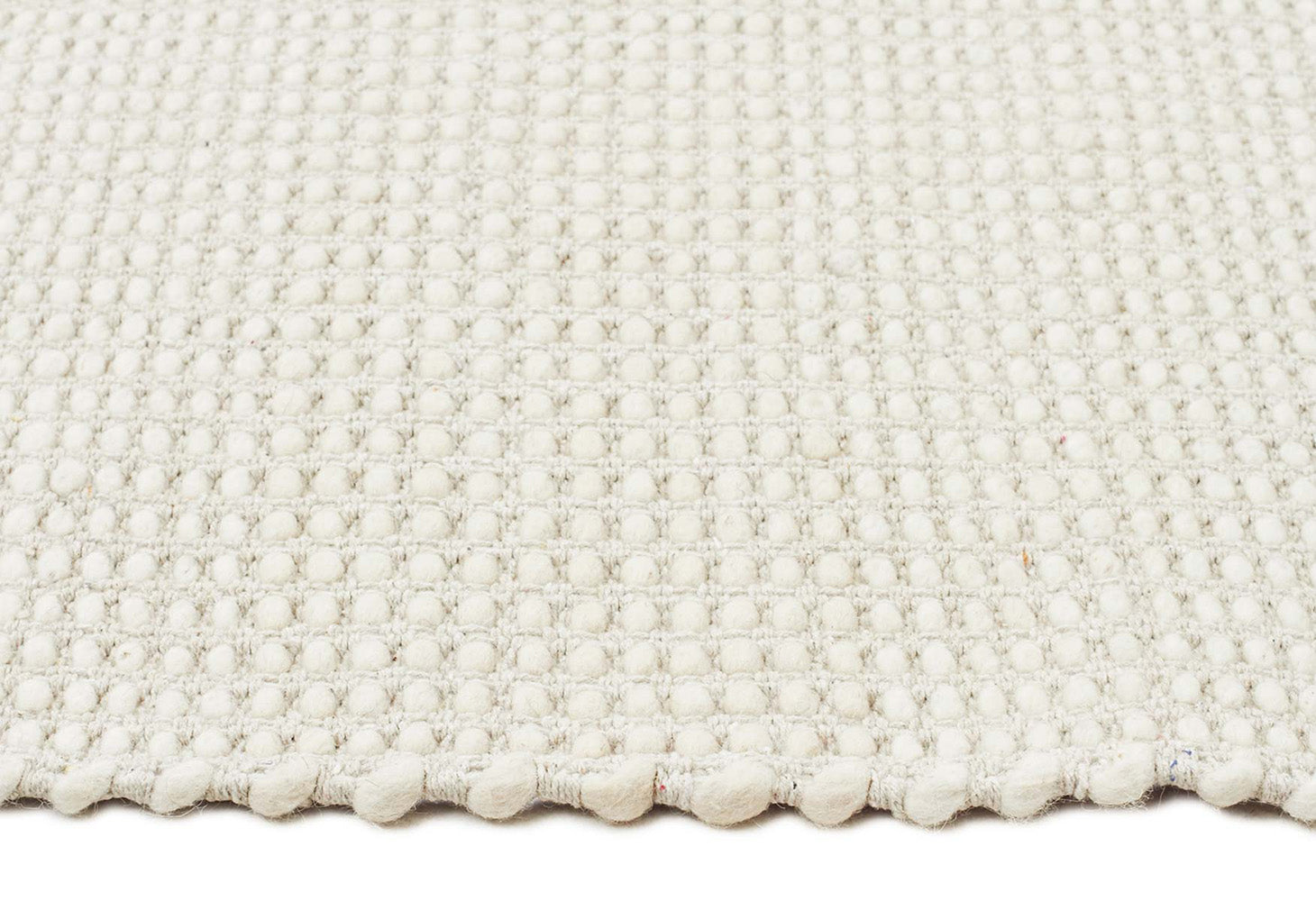 Carlos Felted Wool Rug White Natural - Fantastic Rugs