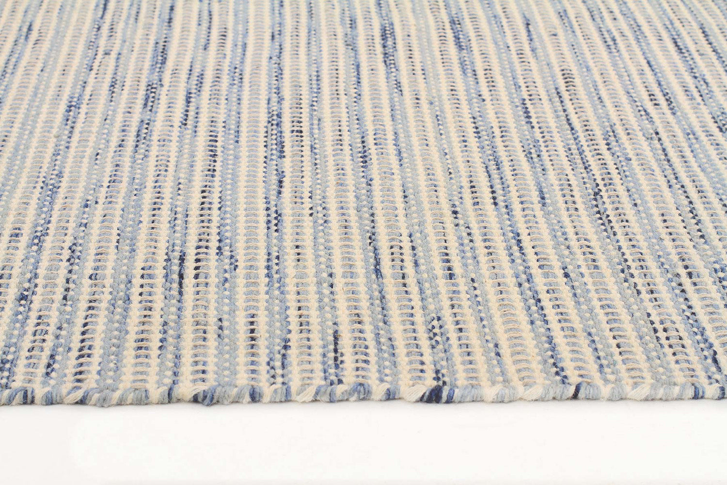 Madras Blue Flat weave Rug - Fantastic Rugs