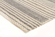 Hellena Braied Silver Felted Wool Rug - Fantastic Rugs