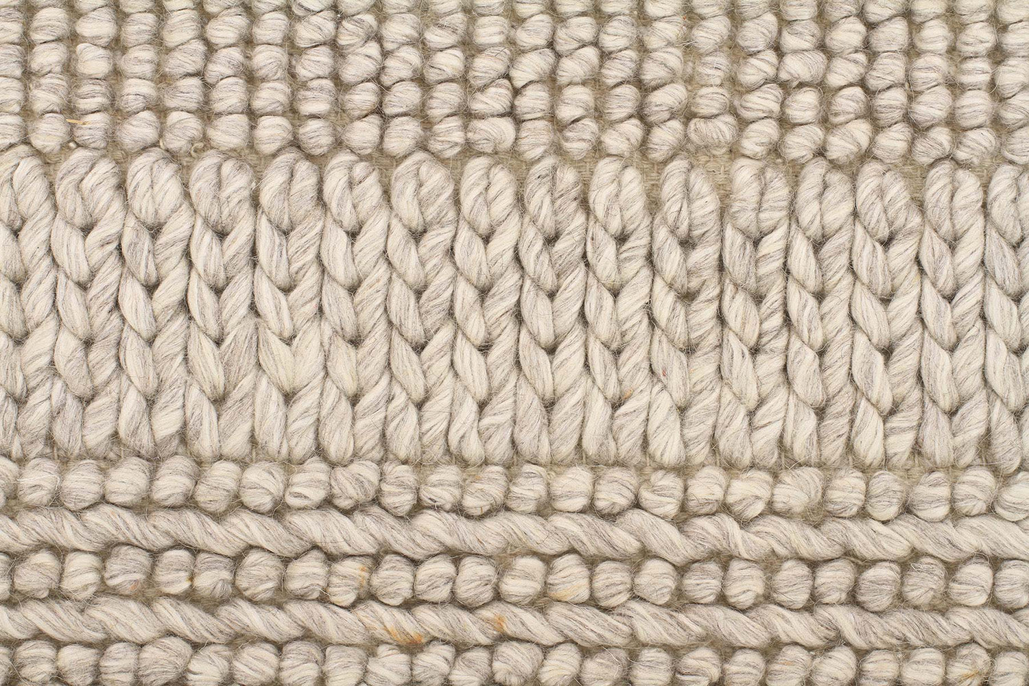Hand Braied Grey Felted Wool Rug - Fantastic Rugs