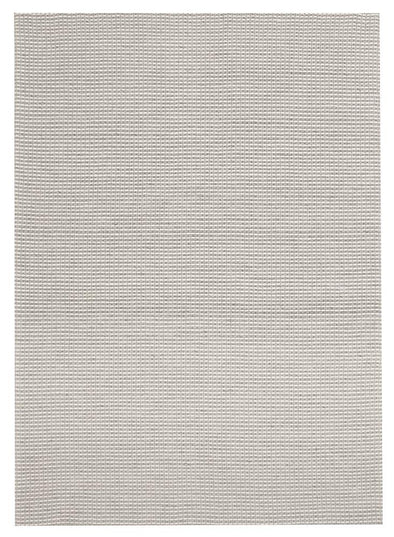 Oskar Felted Wool Striped Rug Grey White - Fantastic Rugs