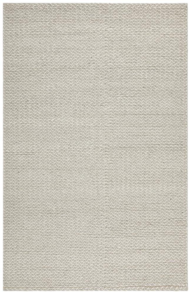 Studio Helena Woven Wool Rug Grey White