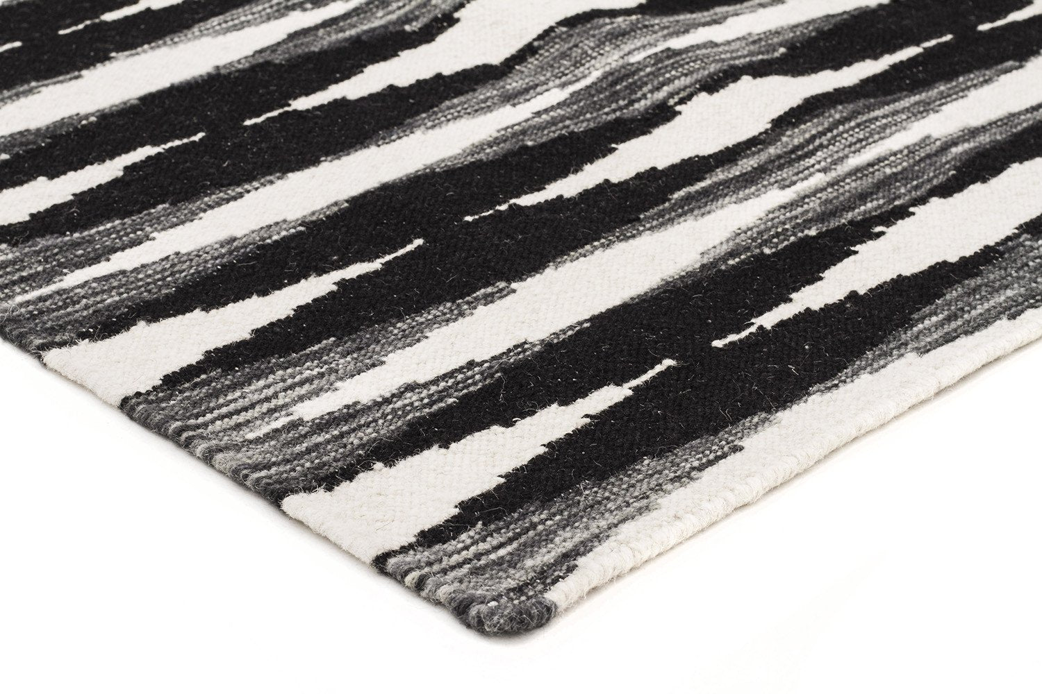 Frida Uber Gradient Rug Black Grey White - Fantastic Rugs