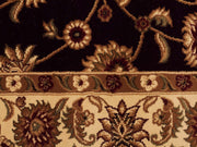 Classic Rug Black with Ivory Border - Fantastic Rugs