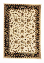 Classic Rug Ivory with Black Border - Fantastic Rugs