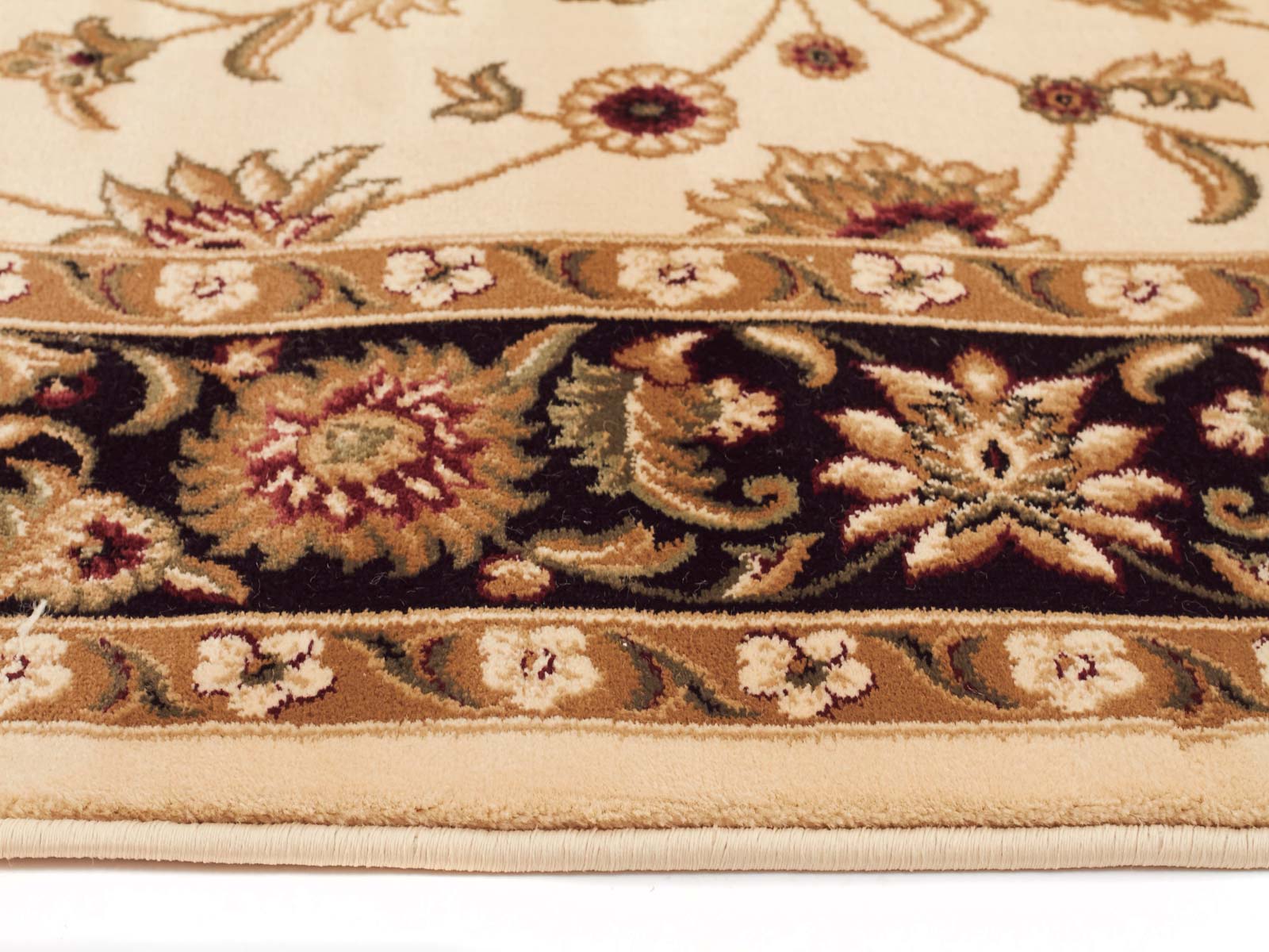 Classic Rug Ivory with Black Border - Fantastic Rugs