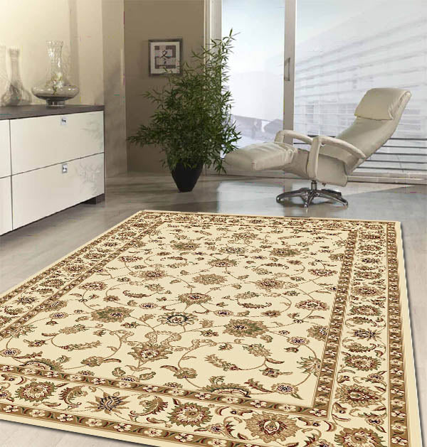 Classic Rug Ivory with Ivory Border - Fantastic Rugs