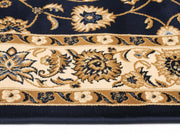 Classic Rug Navy with Ivory Border - Fantastic Rugs