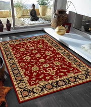 Classic Rug Red with Black Border - Fantastic Rugs