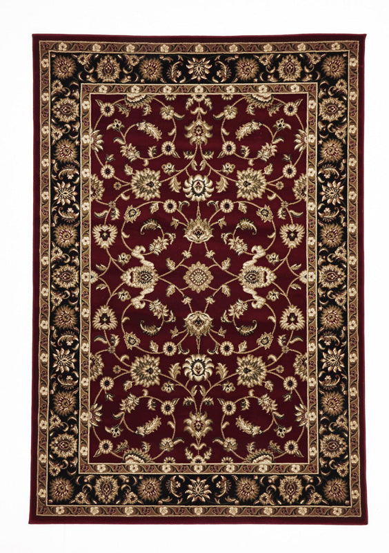 Classic Rug Red with Black Border - Fantastic Rugs