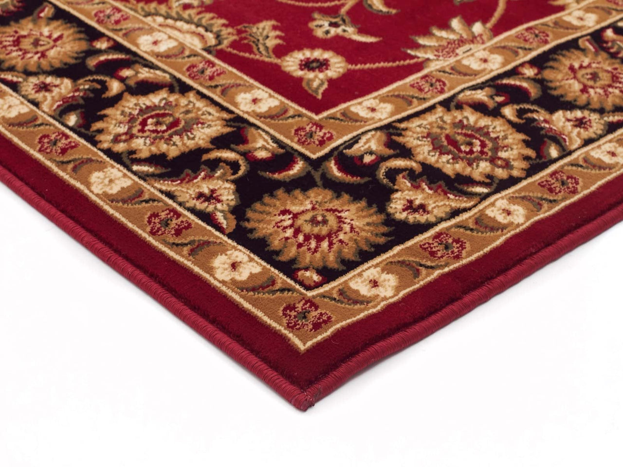 Sydney Classic Runner Red With Black Border Runner Rug