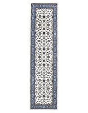 Sydney Collection Classic Rug White With Blue Border