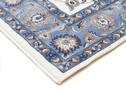 Sydney Classic Runner White With Blue Border Runner Rug