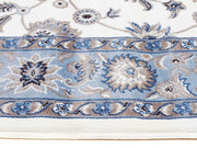 Sydney Classic Runner White With Blue Border Runner Rug