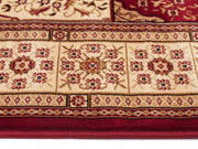 Traditional Panel Design Burgundy with Ivory - Fantastic Rugs