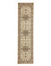 Sydney Medallion Runner Ivory With Ivory Border Runner Rug