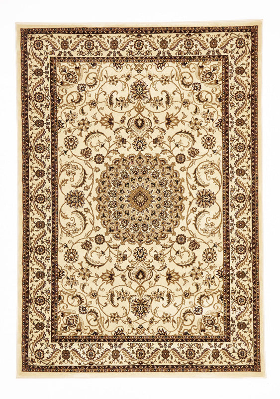 Medallion Rug Ivory with Ivory Border - Fantastic Rugs