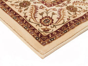 Sydney Medallion Runner Ivory With Ivory Border Runner Rug