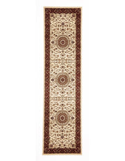 Medallion Rug Ivory with Red Border - Fantastic Rugs