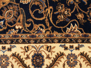 Medallion Rug Navy with Ivory Border - Fantastic Rugs