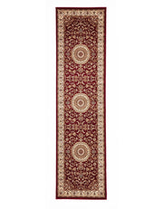 Medallion Rug Red with Ivory Border - Fantastic Rugs