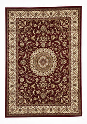 Medallion Rug Red with Ivory Border - Fantastic Rugs