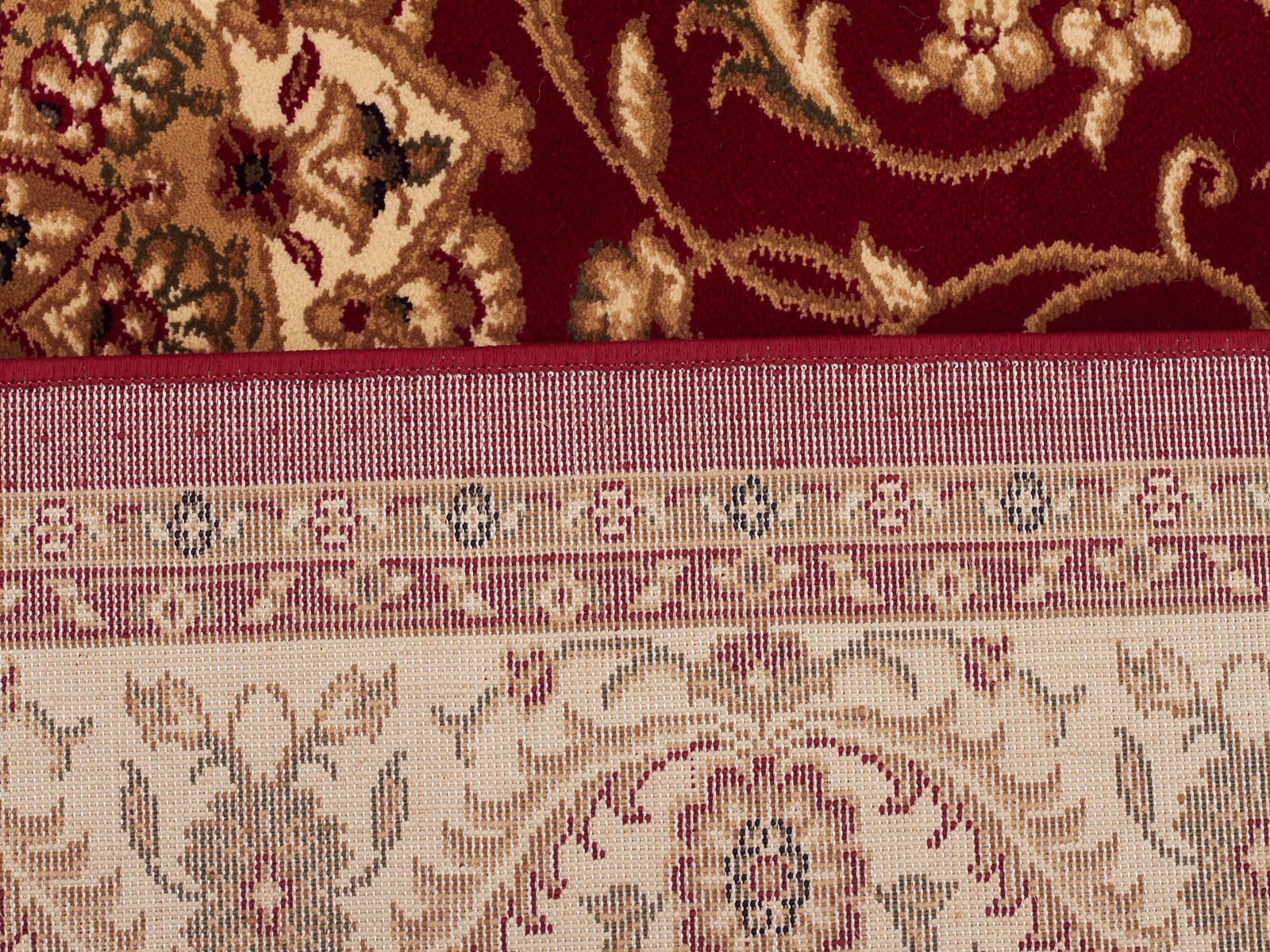 Medallion Rug Red with Ivory Border - Fantastic Rugs