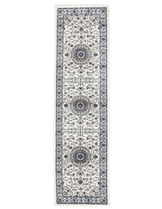 Sydney Collection Medallion Rug White With White Border