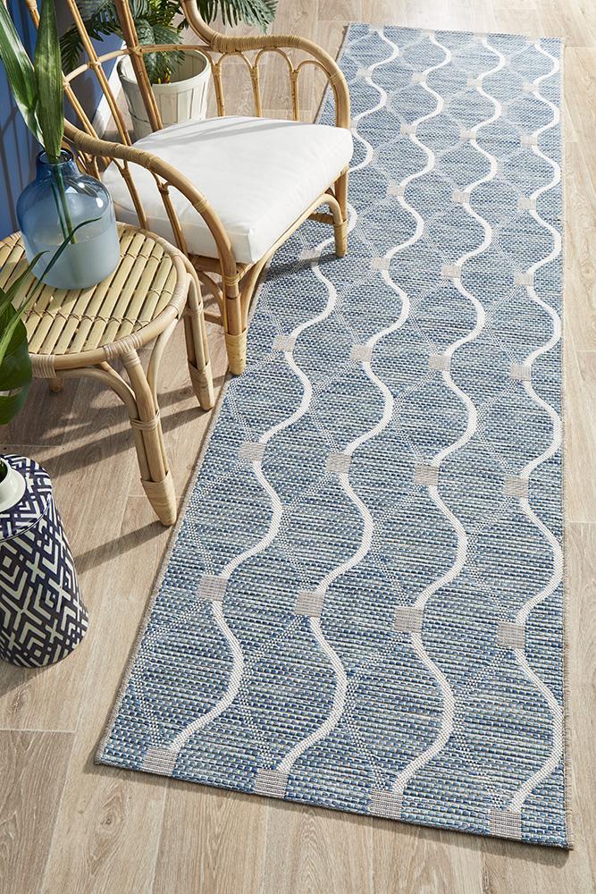 Rug Culture Terrace 5501 Blue Runner Rug