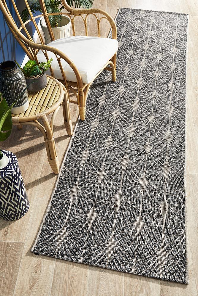 Rug Culture Terrace 5502 Black Runner Rug