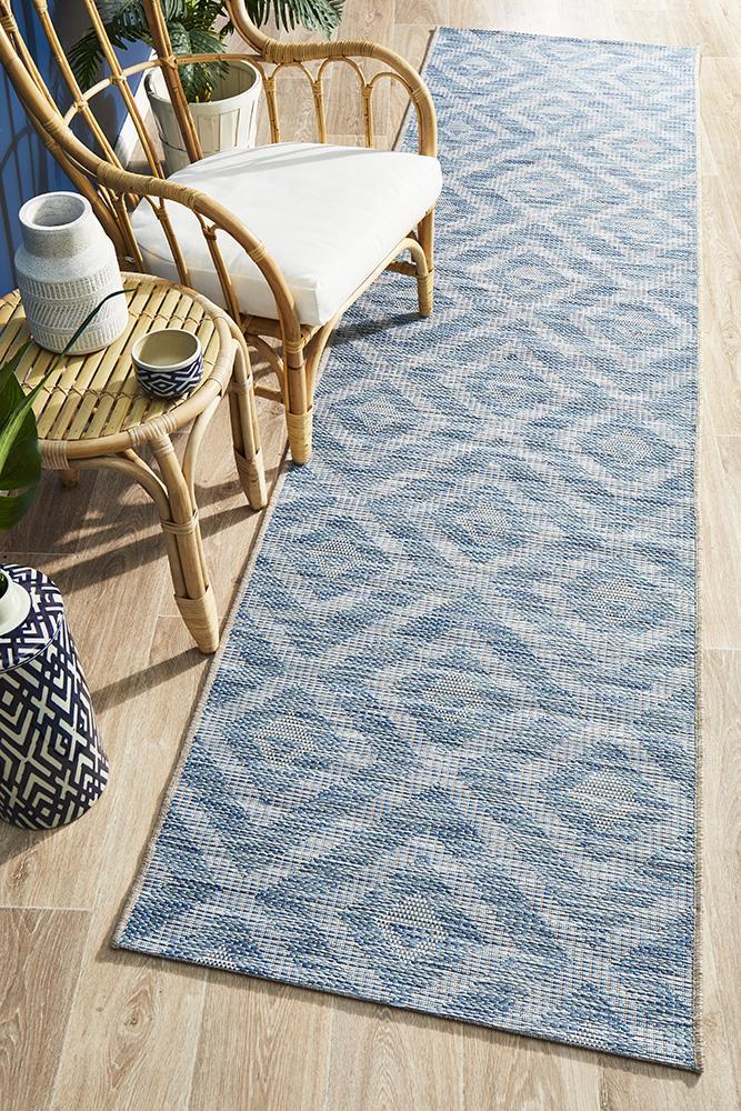 Rug Culture Terrace 5504 Blue Runner Rug