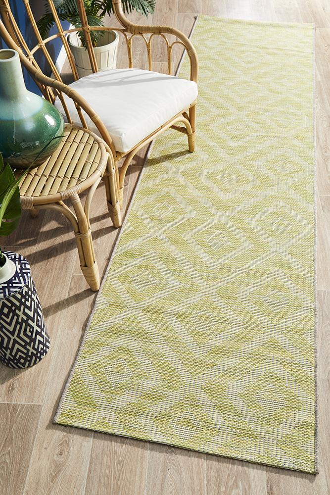 Rug Culture Terrace 5504 Green Runner Rug