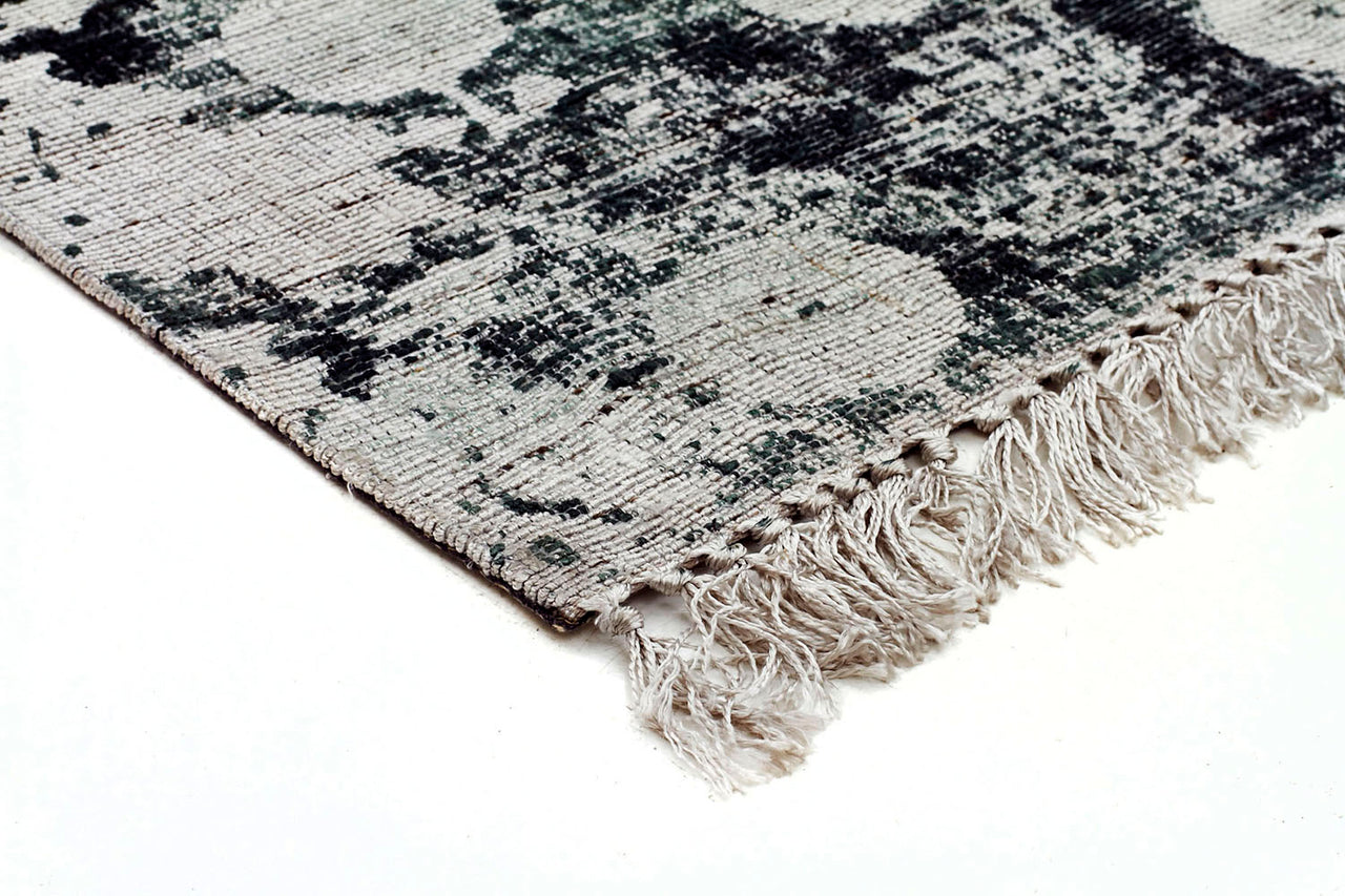 Stanton Viscose Flaweave Rug Silver Green - Fantastic Rugs