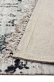 Stanton Viscose Flaweave Rug Silver Green - Fantastic Rugs