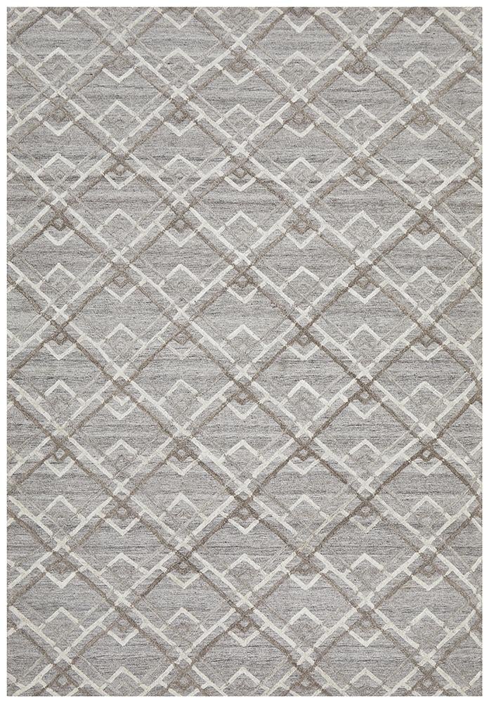 Visions Winter Silver Stream Modern Rug