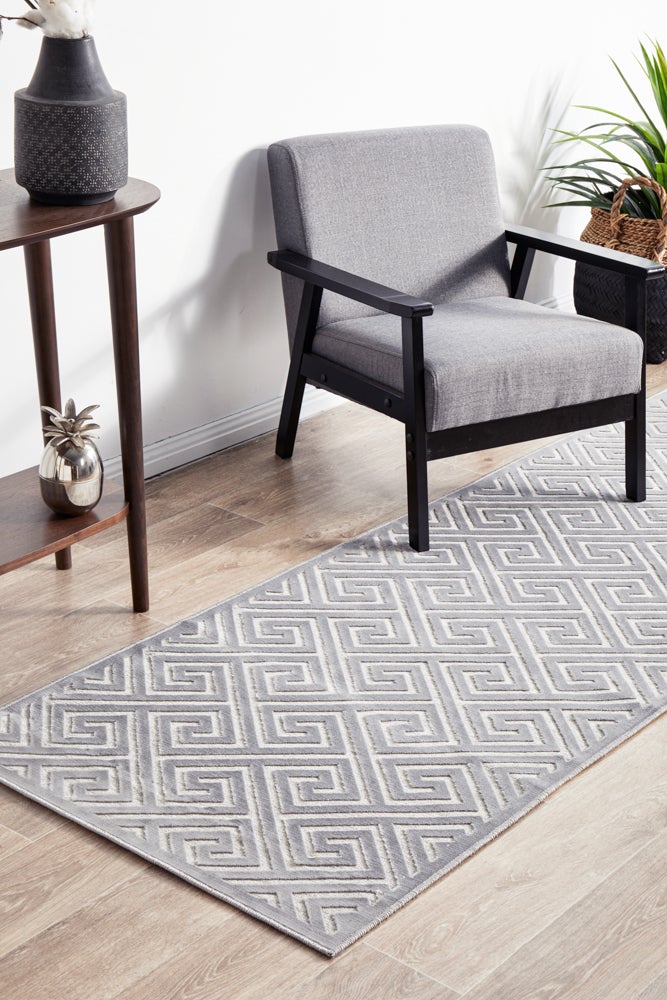 York Alice Silver Runner Rug